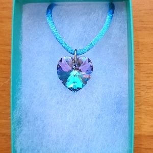 Cool Breeze Crystal Heart Necklace
